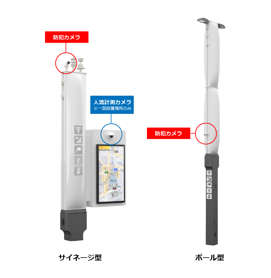 スマートポール外観イメージ